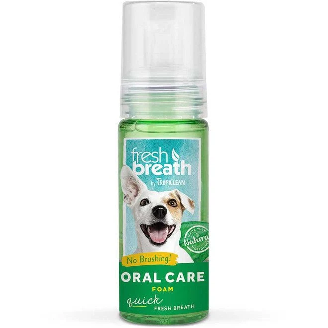 Tropiclean Fresh Breath Espuma Higiene Dental Menta 133ml