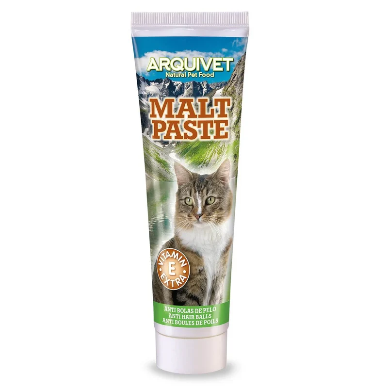 Pasta de Malta para Gatos 100g – elimina bolas de pelo y mejora el tránsito intestinal