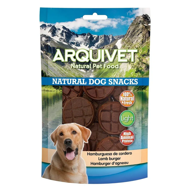 Hamburguesa de Cordero para Perros – Snack Natural Alto en Proteína (100g)