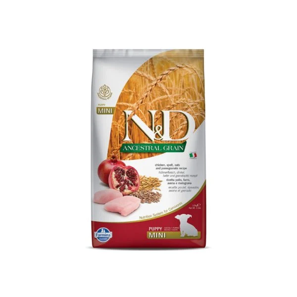 Farmina N&D Dog Puppy Ancestral Mini Pollo Alimento Seco 800g