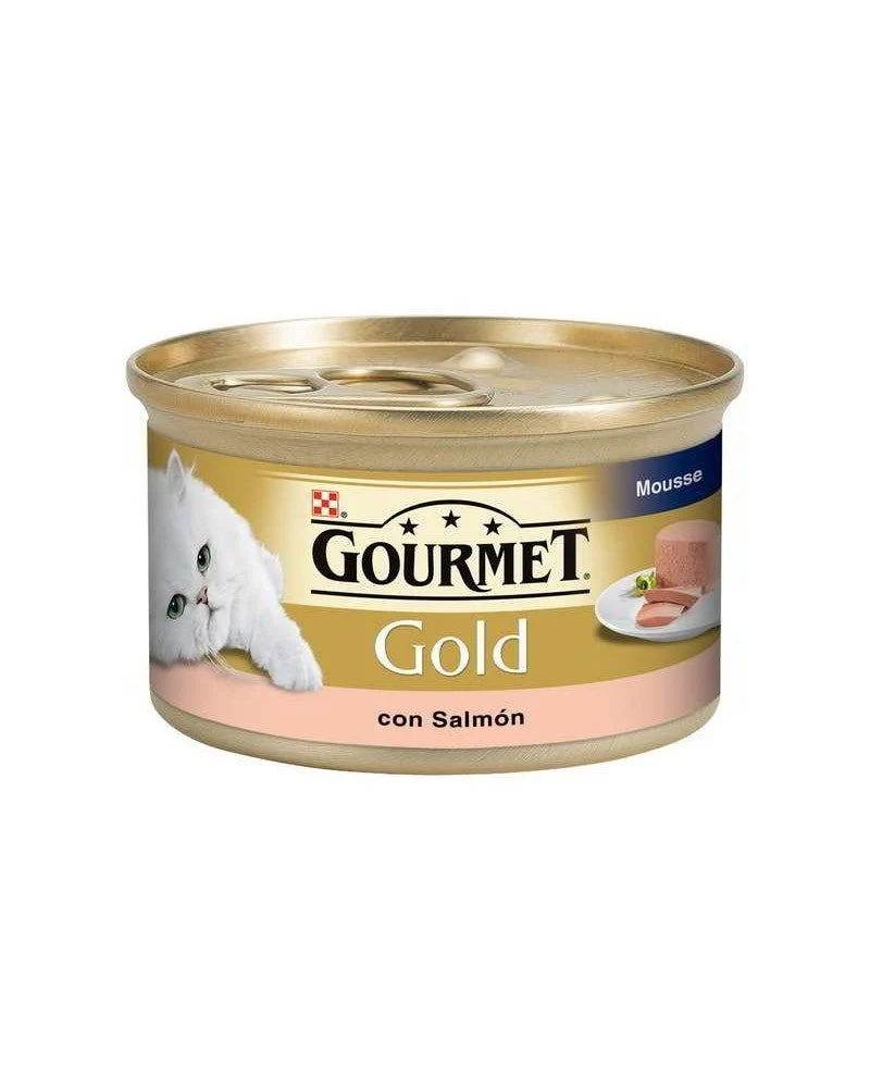 Purina Gourmet Gold Mousse de Salmón Comida Húmeda 85g