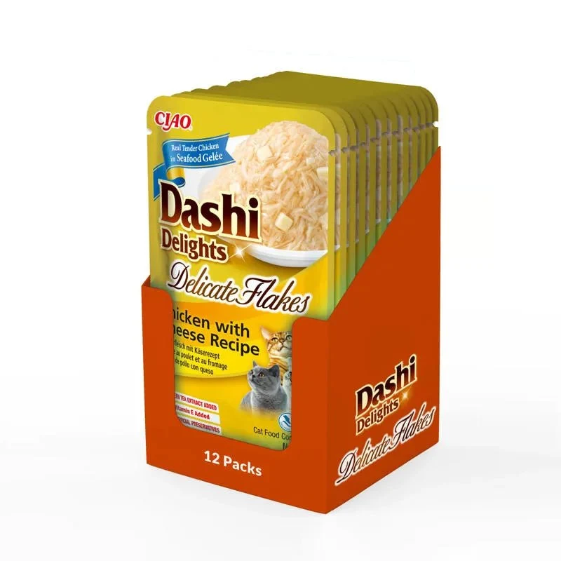 Churu Dashi Delight Flakes Pollo Con Queso 480g