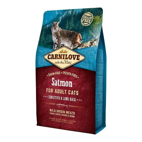 Carnilove Feline Adult Salmón Sensitive Croquetas 2Kg