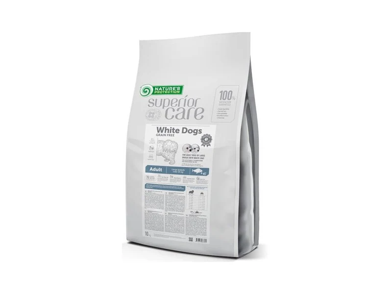 Natures Protection Superior Care Piensos Secos para Perros Grandes de Pelaje Blanco 10kg