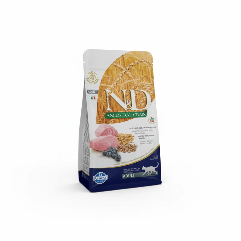Farmina N&D Ancestral Grain Cordero Gato Seco 5Kg