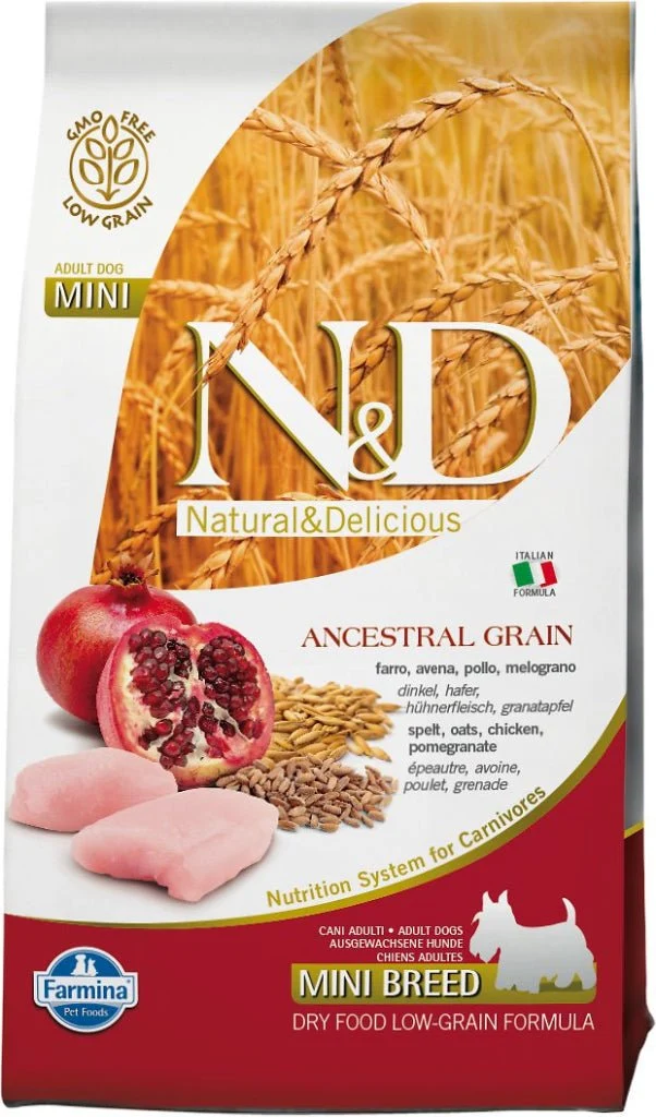 Farmina N&D Ancestral Grain Mini Pollo Alimento Seco para Perros 15.4lb