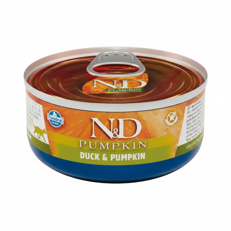 Farmina N&D Cat Pumpkin Adult Pato & Calabaza Comida Húmeda 70g x 24 unidades