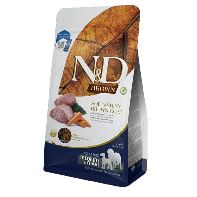 Farmina N&D Brown Cordero y Espirulina Seco 7Kg