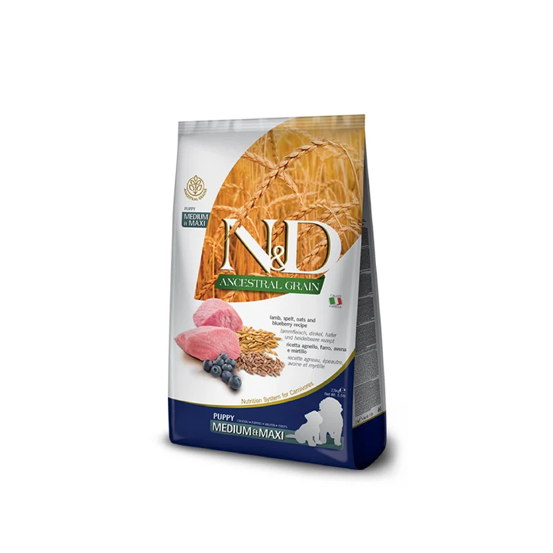 Farmina N&D Ancestral Grain Puppy Medium Maxi Alimento Seco para Cachorros 5.9kg