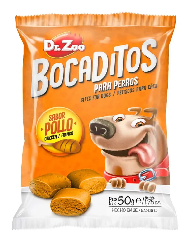 Dr Zoo Perro Bocaditos Pollo 12x50g