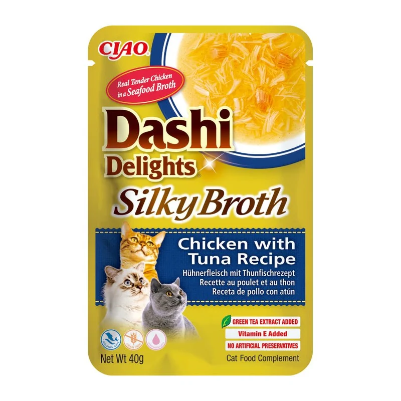 Churu Dashi Delight Pollo y Atún Alimento Húmedo para Gatos 480g