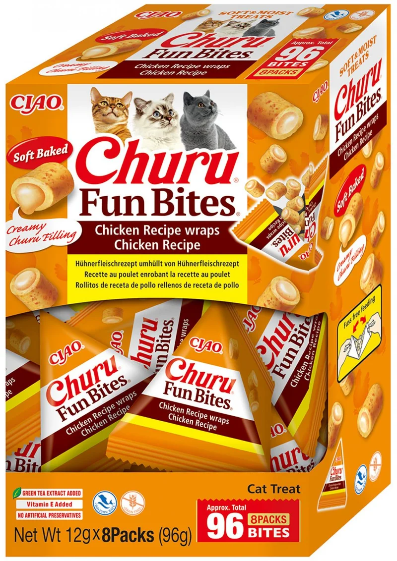 Churu Cat Fun Bites Snack Pollo 8 ud