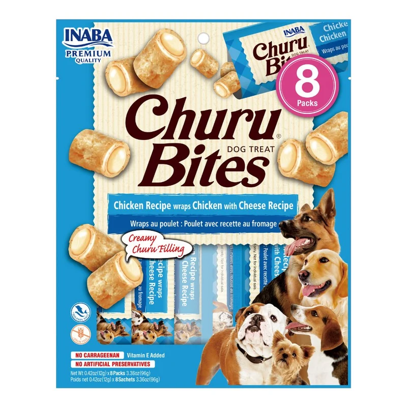 Churu Churu Bite Snack de Pollastre i Formatge 8 ud 672g