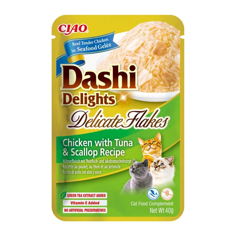 Churu Dashi Delight Flakes Comida Húmeda 12 x 40g