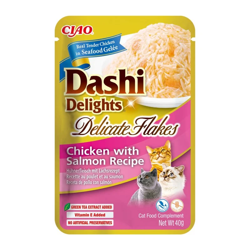 Churu Dashi Delight Flakes Comida Húmeda para Gatos 12x40g