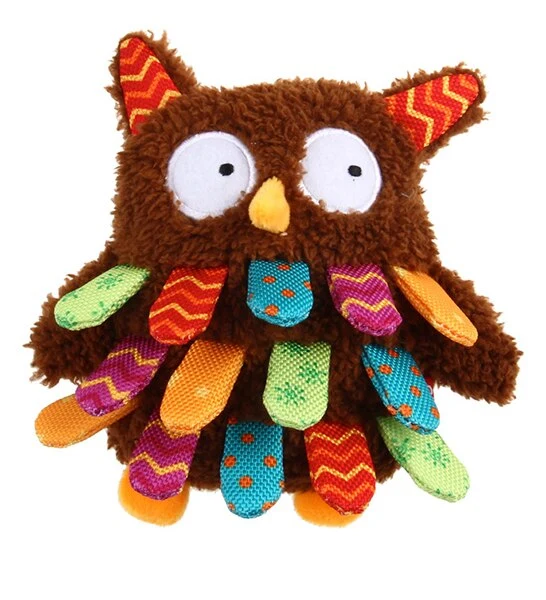 Gigwi Plush Friendz Owl Toy for Dogs 15cm