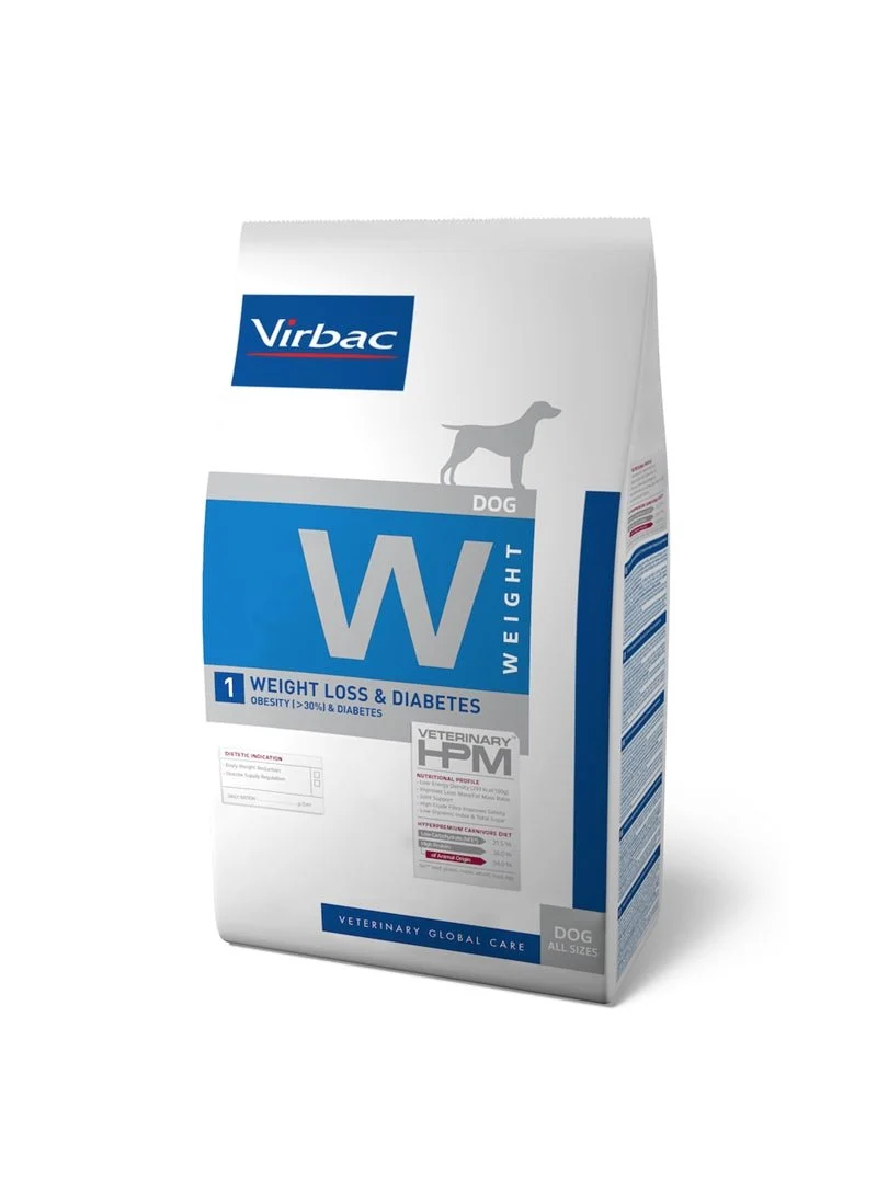 Virbac Pf HPM Canine Weight Loss Diabetes W1 Alimento Seco 3Kg