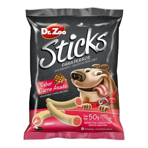 Dr. Zoo Sticks Carne Asada Chuches para Perros 12 x 50g