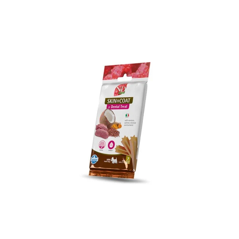 Farmina Treat Nd Quinoa Snack para Perros con Venado Mini 60g x15 ud