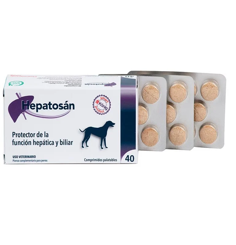 Konig Hepatosan Suplemento para Perros Comprimidos 40 ud