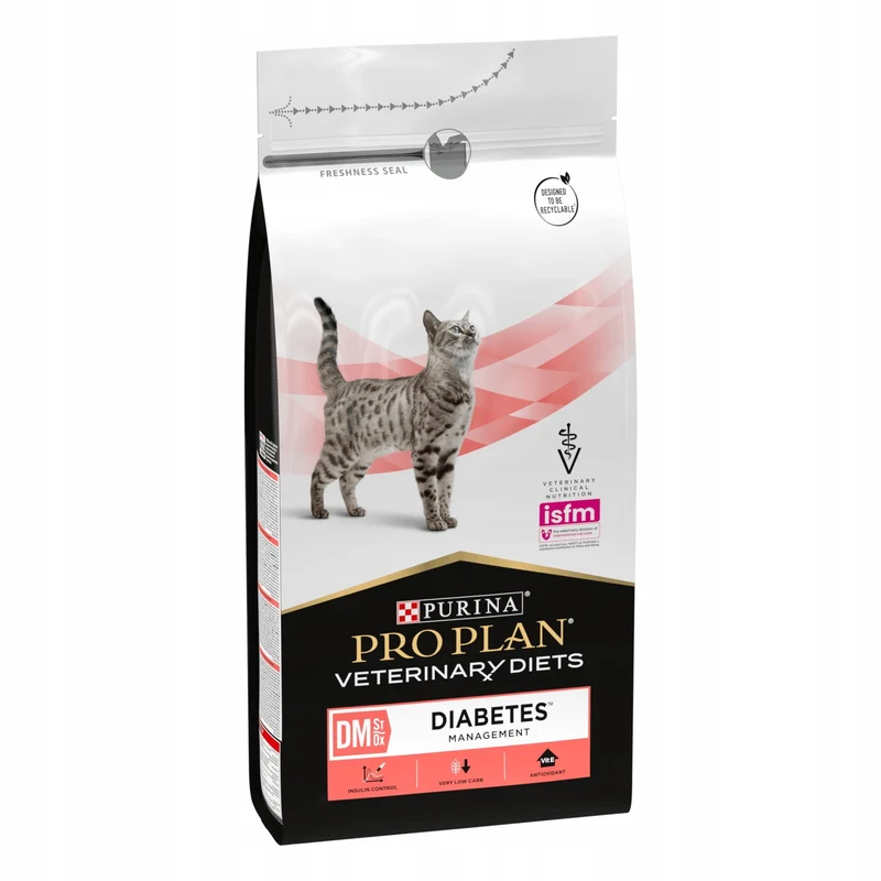 Purina Pro Plan Veterinary Diets DM Alimento Seco para Gatos Diabéticos 5Kg