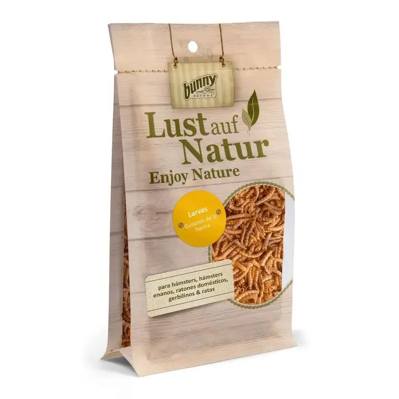Bunny Larvas Gusanos Snack para Roedores 35gx6 ud
