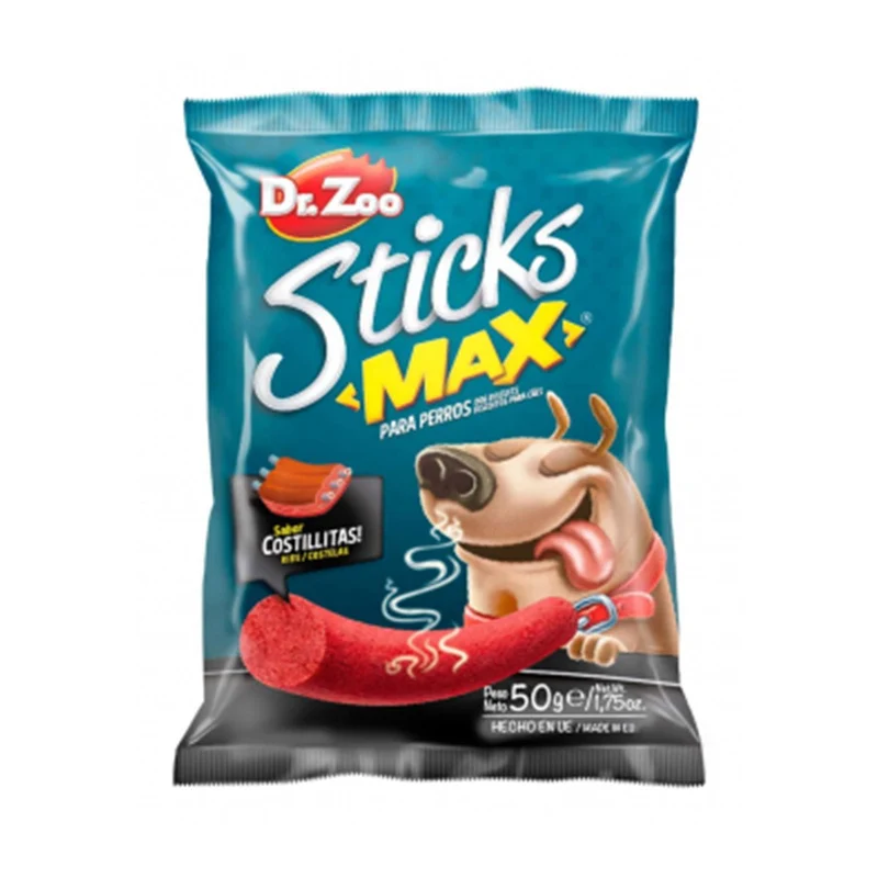 Drzoo Sticks Max Costillitas Snacks para Perros 50g