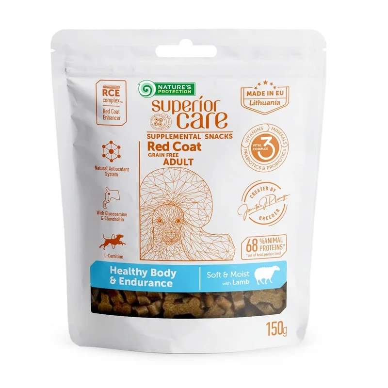 Natures Protection Sc Red Dog Adult GF Todas Razas Cordero Golosinas 150g