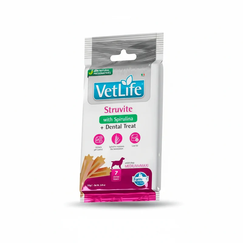 Farmina Treat Vet Life Dog Struvite Adult Med/Max Snack 110gr x 15 unidades
