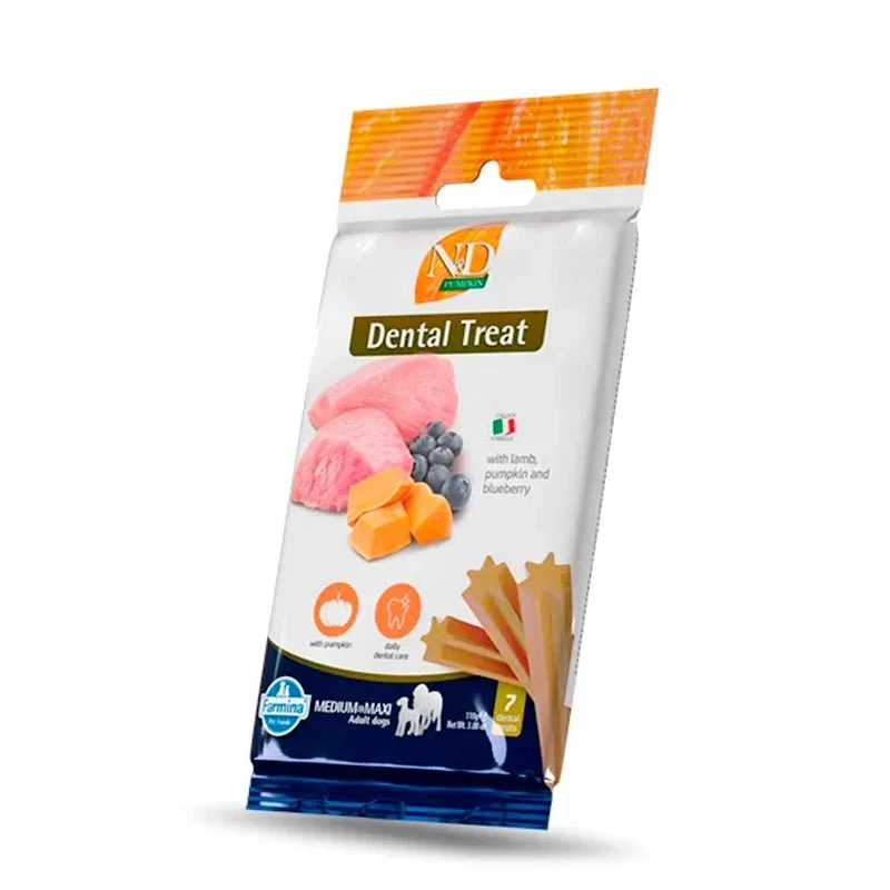 Farmina N&D Pumpkin Snacks para Perros Adultos Medianos y Maxi 110g x 15 unidades
