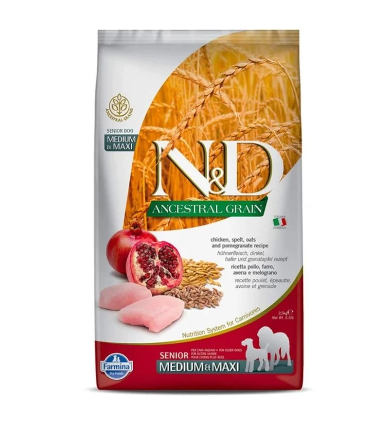Farmina Nd Dog Senior Ancestral Maxi Pollo Seco 2.5kg