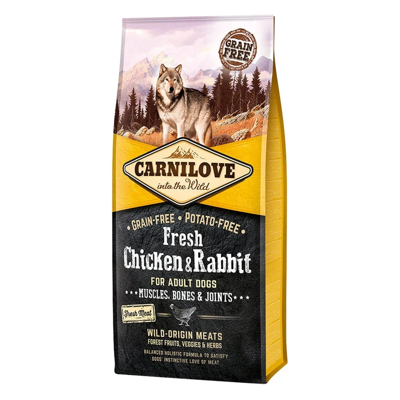 Carnilove Canine Adult Pollo y Conejo Pienso Seco 12Kg