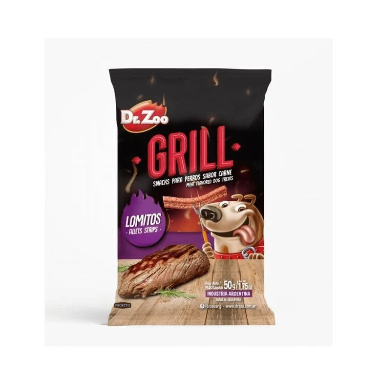 Drzoo Snacks Grill Lomito Perro 12 ud, 600g