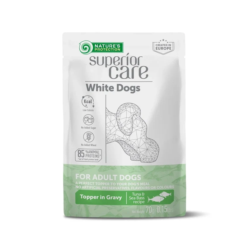 Natures Protection Topper Perros Adultos Atún y Lubina 24x70g