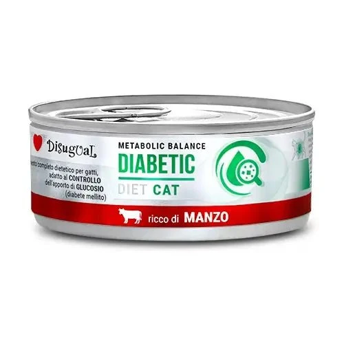 Disugual Diet Gato Diabético Ternera 12 ud