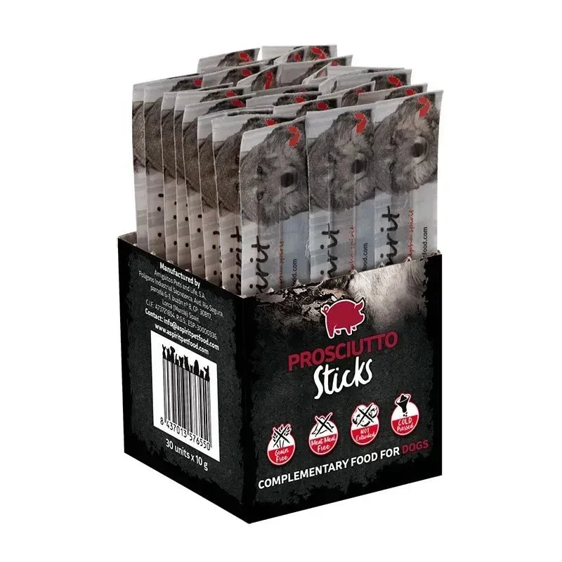 Alpha Spirit Canine Barritas Jamon Palsticks 30 ud