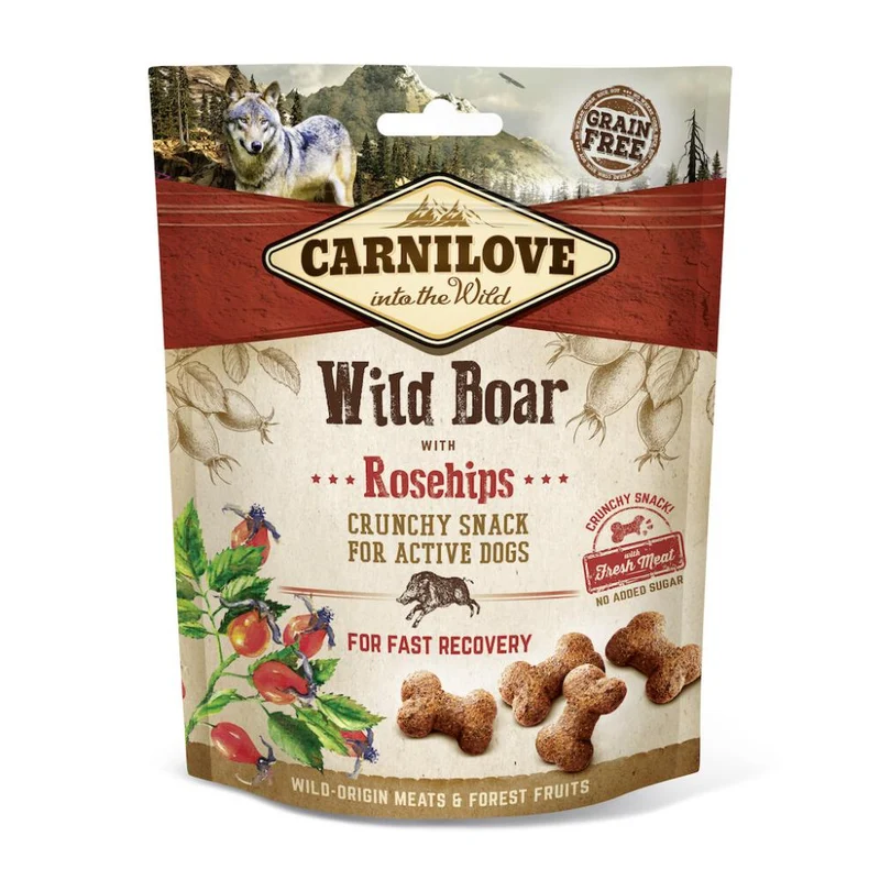 Carnilove Canine Crunchy Snack Jabalí Suplemento alimenticio 6 ud