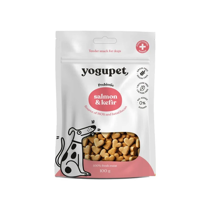 Yogupet Snack Semihúmedo Salmón y Kéfir 10 ud