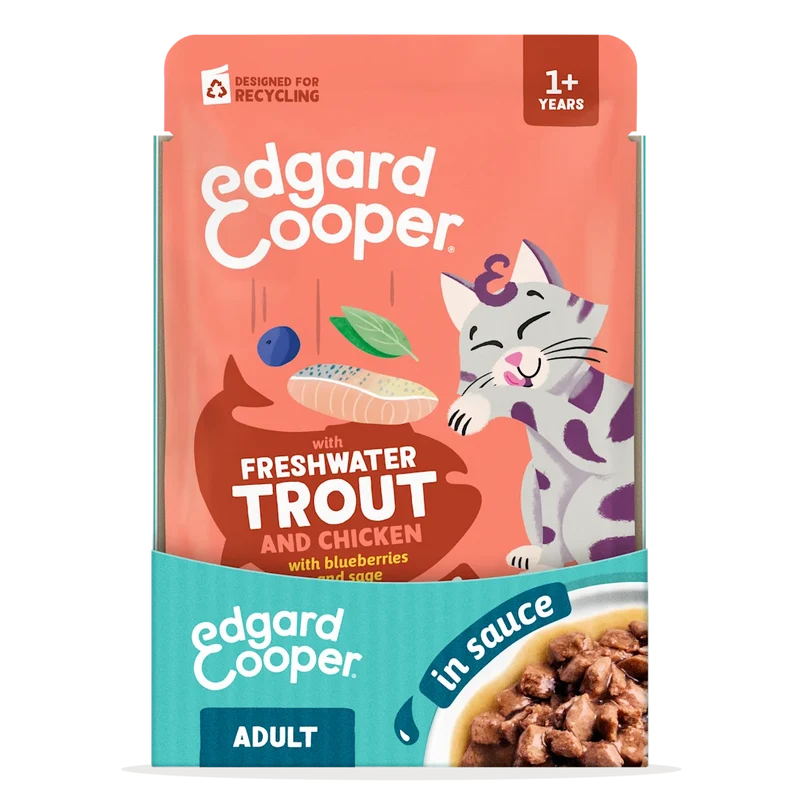 Edgard & Cooper | Trucha & Pollo en Salsa (12x85g)