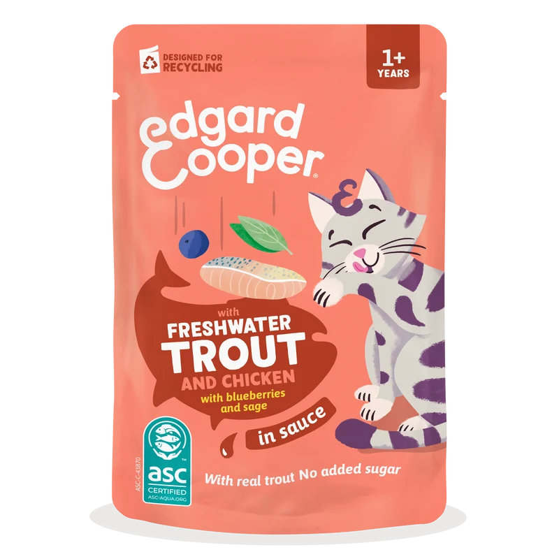 Edgard & Cooper | Trucha & Pollo en Salsa (85 g)