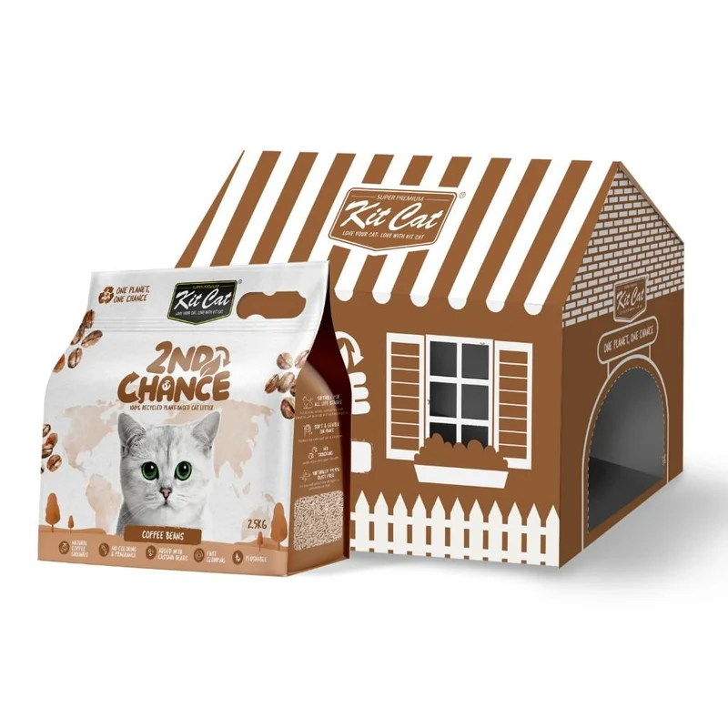 Kit Cat | Arena 2nd Chance - Semillas de Café , Guisante y Yuca (6x2,5kg)