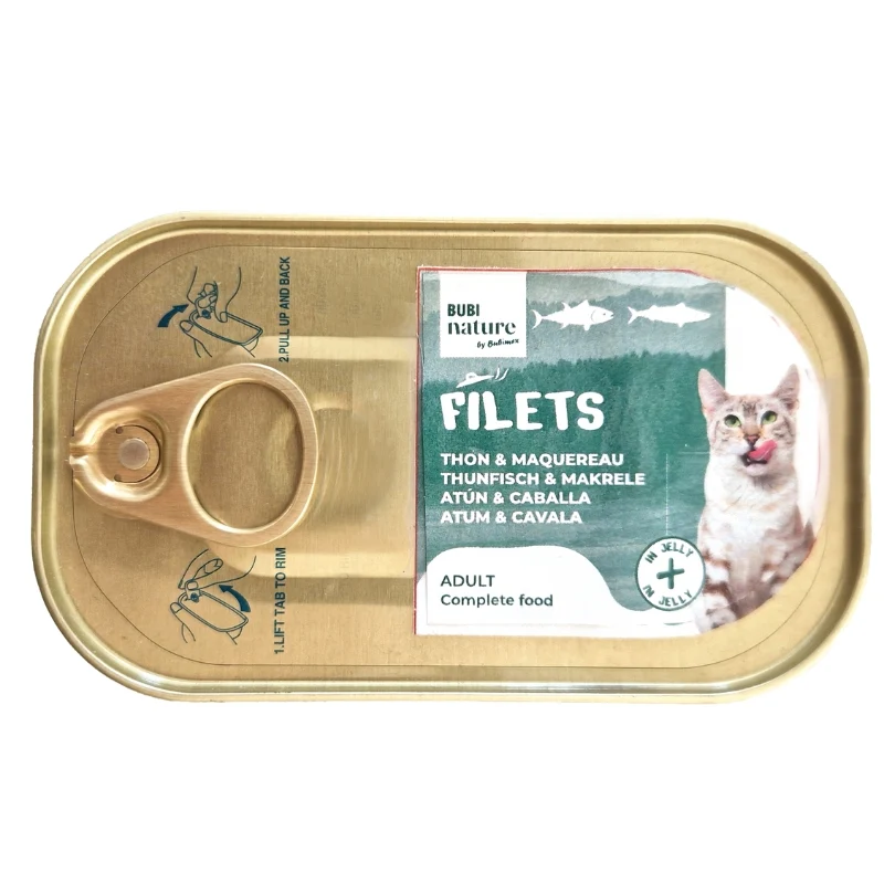 Bubi Nature | Filetes en gelatina - Atún y caballa (85g)