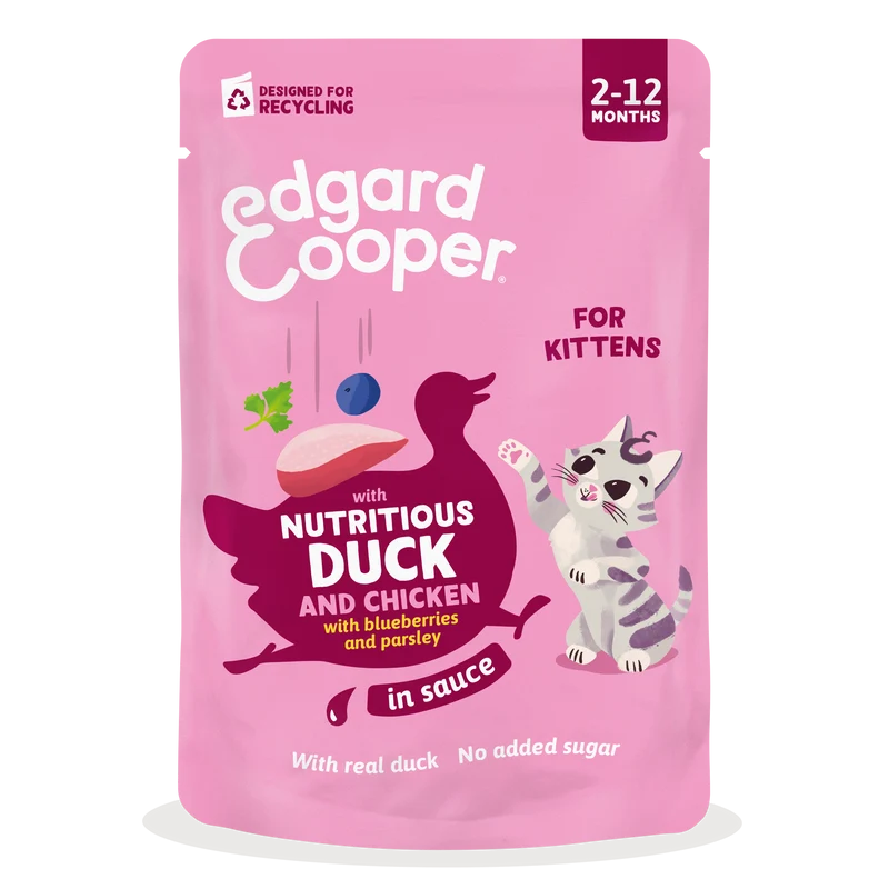 Edgard & Cooper | Kitten - Pato & Pollo en Salsa (85 g)