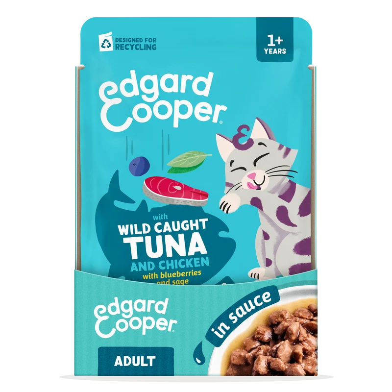 Edgard & Cooper | Atún y Pollo en Salsa (12x85g)