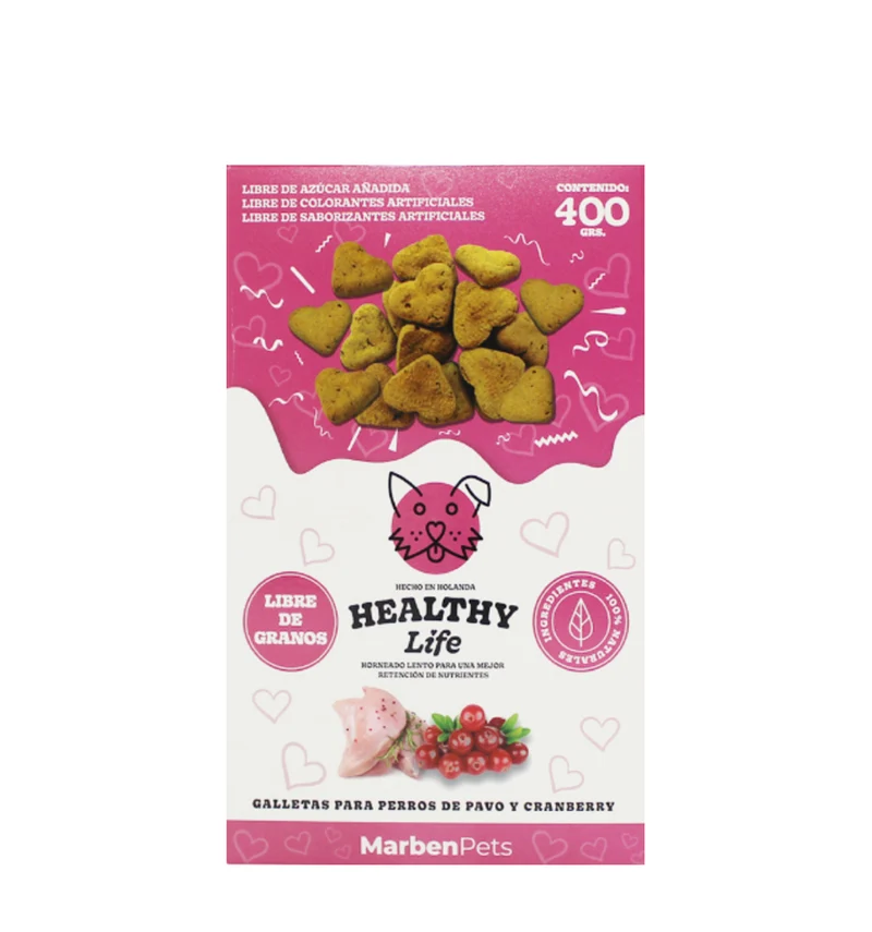Galletas Healthy Life Pavo y Cranberry