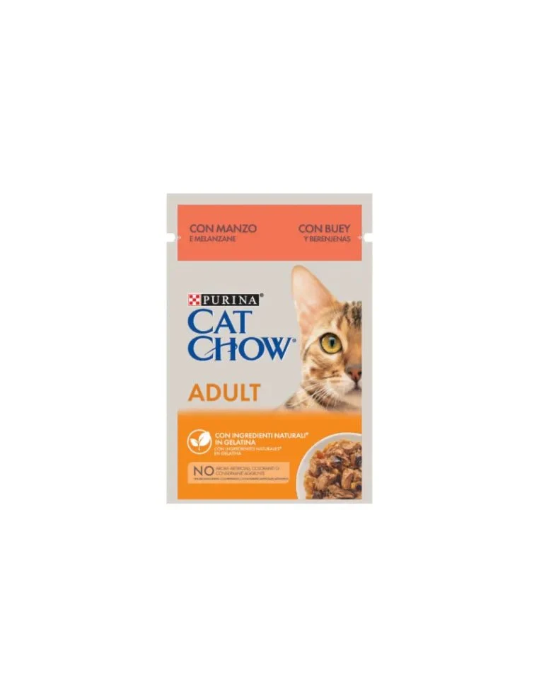 Purina Cat Chow Adult Buey&Berenjena 26x85g