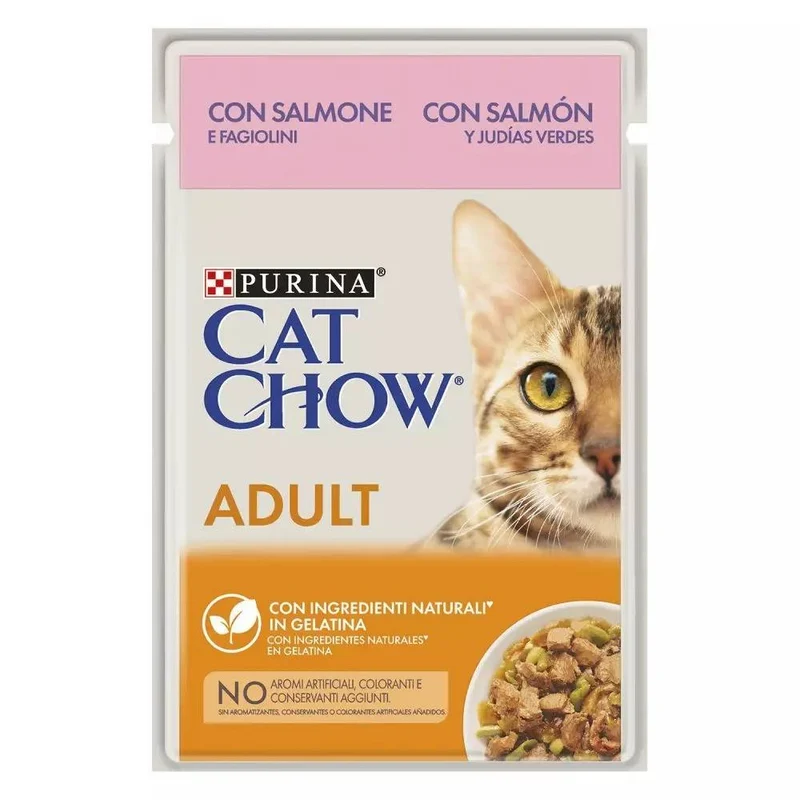 Purina Cat Chow Adult Salmon&Judias 26x85g