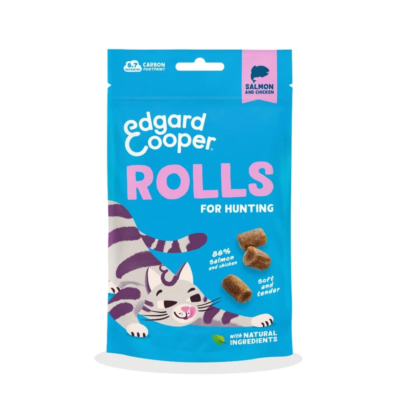 Edgard & Cooper Cat Rolls - Salmón y Pollo 45g