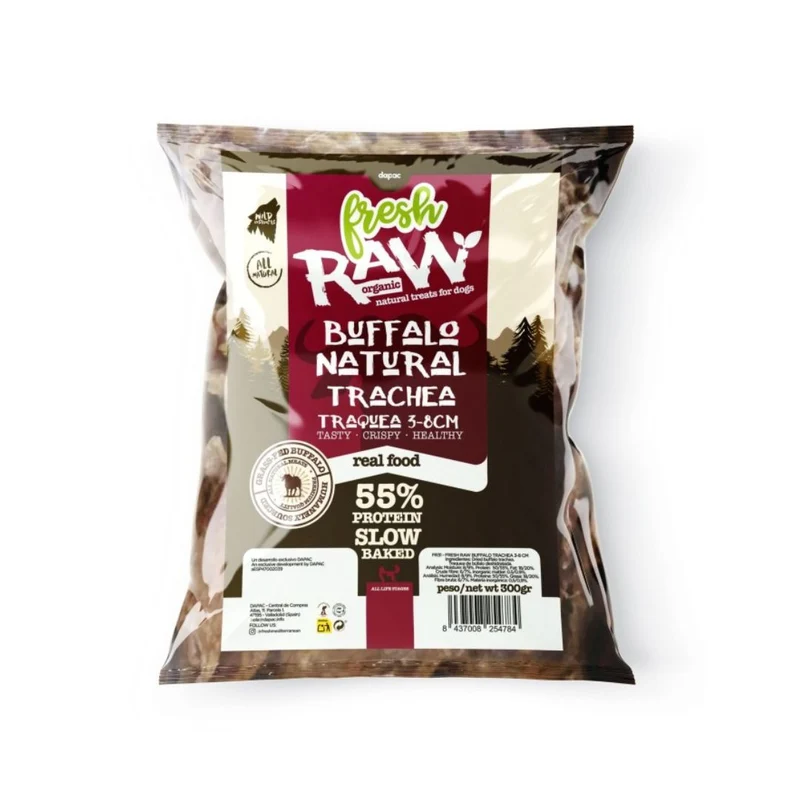Fresh Raw Tráqueas de Búfalo 3-8cm 300g