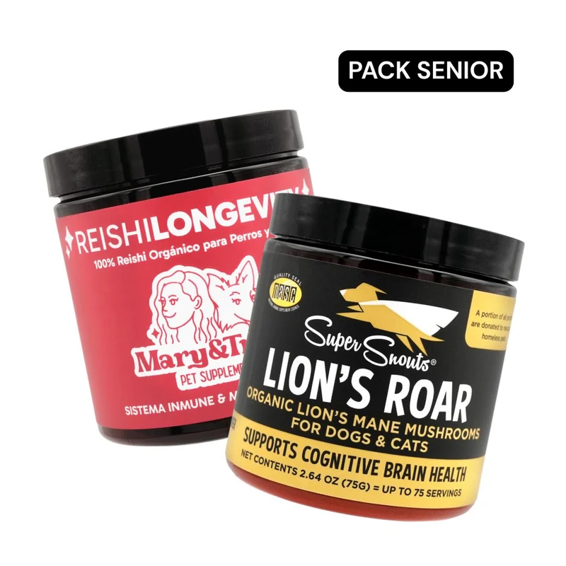 Pack Senior Hongos - Lion's Roar (75 gr) + Reishi Longevity (75 gr)